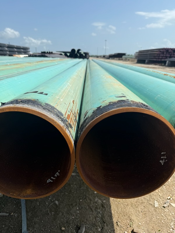 10 3/4" x .365 Wall Used Carbon Steel Pipe - Image 1